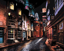 Cargar imagen en el visor de la galería, Pintar por numeros Figured'Art - Harry Potter - Callejón Diagon