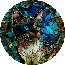 Cargar imagen en el visor de la galería, Puzzle de madera - Gato de Ojos Azules