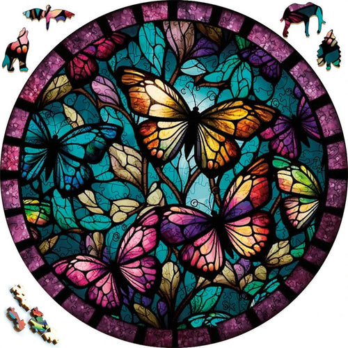 Puzzle de madera - Familia Mariposa