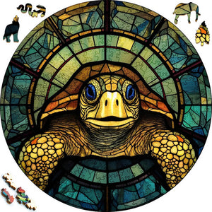 Puzzle de madera - Tortuga Amigable