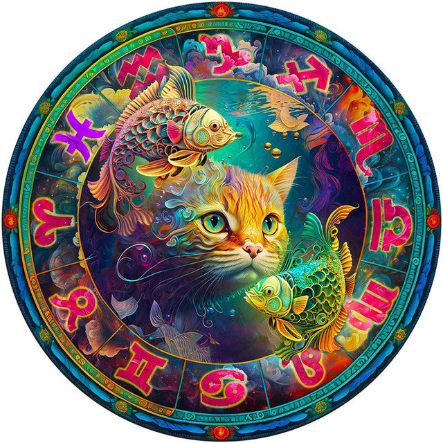 Puzzle de madera - Gato Piscis