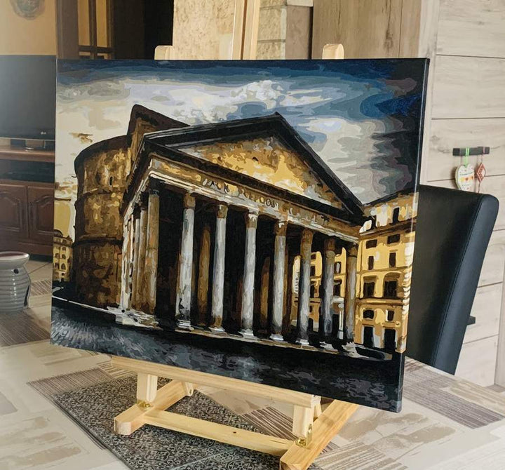 Pintura por números personalizada terminada