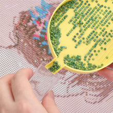 Cargar imagen en el visor de la galería, 1 Par de Bandejas Organizacionales Diamond Painting Diseño de Hoja Amarilla Accesorio