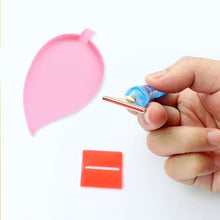 Cargar imagen en el visor de la galería, 1 Par de Bandejas Organizadoras Diamond Painting Diseño de Hoja Rosa Accesorios