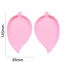 Cargar imagen en el visor de la galería, 1 Par de Bandejas Organizadoras Diamond Painting Diseño de Hoja Rosa Accesorios