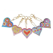 Cargar imagen en el visor de la galería, Colgante en Forma de Corazón Diamond Painting con Conjunto de 5 piezas