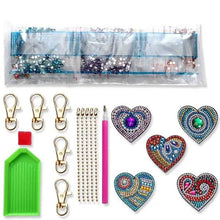 Cargar imagen en el visor de la galería, Colgante en Forma de Corazón Diamond Painting Conjunto de 5 piezas