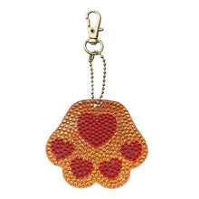 Cargar imagen en el visor de la galería, Colgante Diamond Painting Huellas de Perro Conjunto de 4 piezas