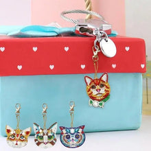 Cargar imagen en el visor de la galería, Colgante Diamond Painting Gatos Conjunto de 4 piezas