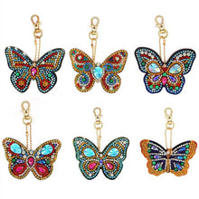 Cargar imagen en el visor de la galería, Conjunto de Colgantes de Mariposa Diamond Painting de 6 piezas
