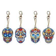 Cargar imagen en el visor de la galería, Colgante Calavera Diamond Painting Conjunto de 4 piezas