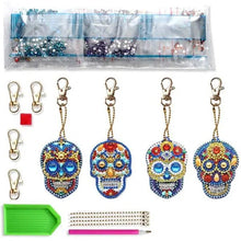 Cargar imagen en el visor de la galería, Colgante Calavera Diamond Painting Conjunto de 4 piezas