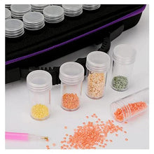 Cargar imagen en el visor de la galería, Estuche Diamond Painting Mariposas con 60 Compartimentos + Accesorios