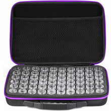 Cargar imagen en el visor de la galería, Estuche Diamond Painting Violeta con 60 Compartimentos + Accesorios