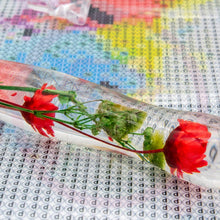 Cargar imagen en el visor de la galería, Bolígrafo Premium Ergonómico Diamond Painting Flores Rojas