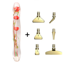 Cargar imagen en el visor de la galería, Bolígrafo Premium Ergonómico Diamond Painting Flores Rojas