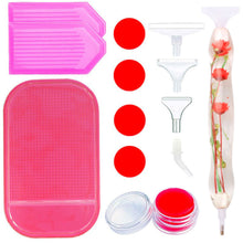 Cargar imagen en el visor de la galería, Bolígrafo Premium Ergonómico Diamond Painting Flores Rojas