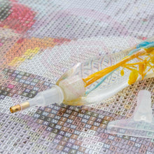 Cargar imagen en el visor de la galería, Bolígrafo Premium Ergonómico Diamond Painting Plantas Turquesa Naranja