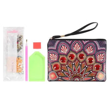 Cargar imagen en el visor de la galería, Bolso de Mano Diamond Painting con Pavo Real Rojo