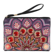 Cargar imagen en el visor de la galería, Bolso de Mano Diamond Painting con Pavo Real Rojo