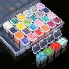 Cargar imagen en el visor de la galería, Caja de Almacenamiento L Diamond Painting con 28 Compartimentos Accesorios