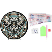 Cargar imagen en el visor de la galería, Lámpara LED Diamond Painting Elefante