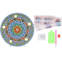Cargar imagen en el visor de la galería, Luz LED Diamond Painting Mandala Azul