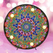 Cargar imagen en el visor de la galería, Luz LED Diamond Painting Mandala Verde