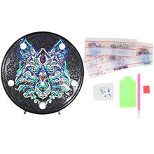 Cargar imagen en el visor de la galería, Lámpara LED Diamond Painting Lobo