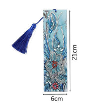 Cargar imagen en el visor de la galería, Marcapáginas Diamond Painting Flores Azules