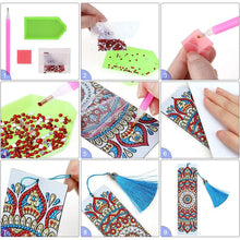 Cargar imagen en el visor de la galería, Marcapáginas Diamond Painting con Mandala