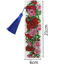 Cargar imagen en el visor de la galería, Marcapáginas Diamond Painting Rosas