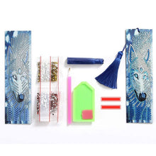 Cargar imagen en el visor de la galería, Marcapáginas Diamond Painting Lobo