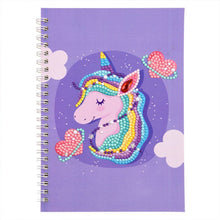 Cargar imagen en el visor de la galería, Cuaderno Diamond Painting Unicornio Violeta