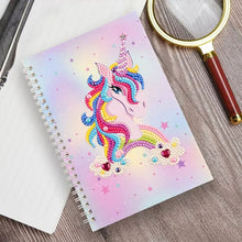 Cargar imagen en el visor de la galería, Cuaderno Diamond Painting Unicornio Rosa