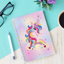 Cargar imagen en el visor de la galería, Cuaderno Diamond Painting Unicornio Rosa