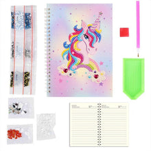 Cargar imagen en el visor de la galería, Cuaderno Diamond Painting Unicornio Rosa