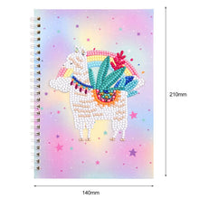 Cargar imagen en el visor de la galería, Cuaderno Diamond Painting Cubierta Delgada Llama