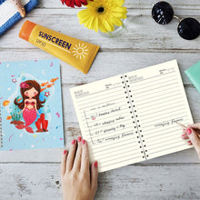 Cargar imagen en el visor de la galería, Cuaderno Diamond Painting Sirena Azul Claro