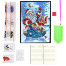Cargar imagen en el visor de la galería, Cuaderno Diamond Painting Papá Noel