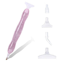 Cargar imagen en el visor de la galería, Bolígrafo Premium Diamond Painting Ergonómico Purpurina Rosa 5 Variantes
