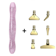Cargar imagen en el visor de la galería, Bolígrafo Premium Diamond Painting Ergonómico Purpurina Rosa 5 Variantes