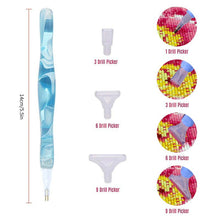 Cargar imagen en el visor de la galería, Bolígrafo Premium Diamond Painting Olas Azul Claro 5 Variantes