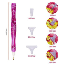 Cargar imagen en el visor de la galería, Estilográfica Premium Diamond Painting Olas Violeta 5 Variantes