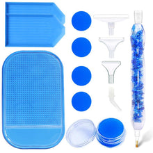 Cargar imagen en el visor de la galería, Bolígrafo Premium Ergonómico Diamond Painting Flores Azules 5 Variantes