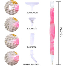 Cargar imagen en el visor de la galería, Bolígrafo Premium Diamond Painting Olas Rosa 5 Variantes