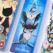 Cargar imagen en el visor de la galería, Caja de Bolígrafo Diamond Painting Búhos