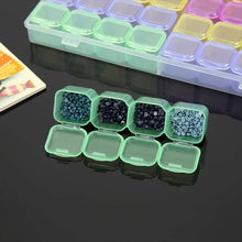 Cargar imagen en el visor de la galería, Caja de almacenamiento XL Diamond Painting con 56 compartimentos Accesorios Multicolores
