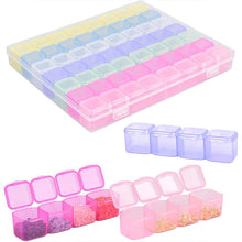 Cargar imagen en el visor de la galería, Caja de almacenamiento XL Diamond Painting con 56 compartimentos Accesorios Multicolores