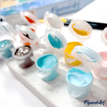 Cargar imagen en el visor de la galería, Mini Pintura por Números 20x20cm con bastidor - Gata Princesa Japonesa